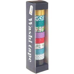 Craft Sensations Washi-tape 10-pak Foil & Glitter #2