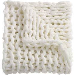 Donna Sharp Chenille Chunky Blankets White (127x101.6cm)