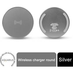 Aquarius Universal Wireless Charging Pad Round Silver