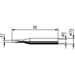 Ersa Lötspitze Serie 172 Meißelförmig B.3 1mm 0172 KD/SB