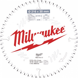 Milwaukee CSB MS Wood Sågklinga 216x2,4x30mm 60T