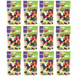 Creativity StreetÂ 0.5" Bright Hues Pom Poms, 12 Packs of 100 MichaelsÂ Multicolor 0.5"