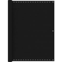 vidaXL altanafskærmning 120x300 HDPE sort