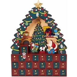 Kurt Adler Christmas Tree Advent Calendar, Multicolor