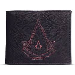 Difuzed Creed Red Crest Logo Bi-fold Wallet Black/Brown