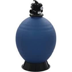 vidaXL Pool Sand Filter with 6 Position Valve Blue 660 mm