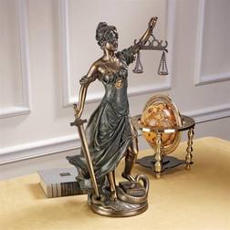 Design Toscano Goddess of Justice Themis Bronze Figurine 40.6cm