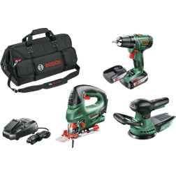 Bosch Verktygsset 18V PSR/P/Orbit med 2x2,5Ah batterier och laddare