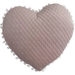 little furn. Large Heart Pom Pom Cushion Light Blush