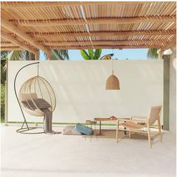 vidaXL Tenda Laterale Retrattile Per Patio 220x600 cm Crema