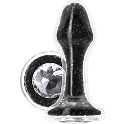 NS Novelties Stardust Glam Black Crystal Butt Plug