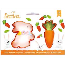 Decora Rabbit and Carrot Cookie Cutter