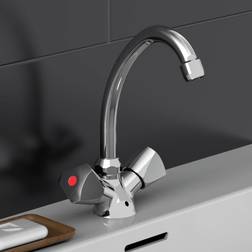 SCHÜTTE Grifo Mezclador Bimando Para Lavabo Savino Cromado Cromo