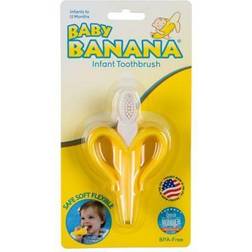 Baby Banana Bendable Training Toothbrush For Infants Banana Yellow