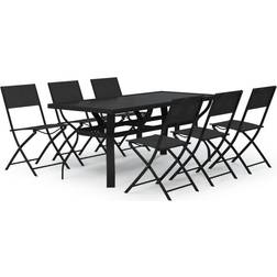 vidaXL 3102919 Juego de comedor de patio, 1 Mesa incl. 6 Sillas