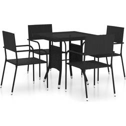 vidaXL 3059442 Ensemble repas de patio, 1 Table incluse 4 Chaises