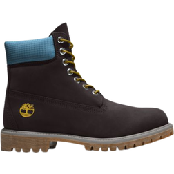 Timberland Premium Waterproof 6-Inch - Black Nubuck/Blue