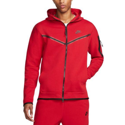 Nike Tech Fleece Full-Zip Hoodie - Gym Red/Black