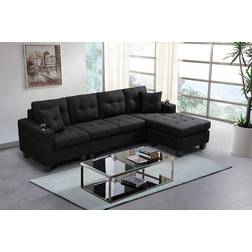 Startom Modern Reversible Futon Sofa 97" 4 Seater