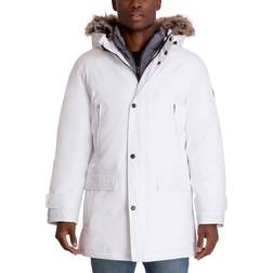 Michael Kors Men's Hooded Bib Snorkel Parka - White