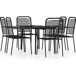 vidaXL 3099146 Essgruppe, 1 Tisch einschl. 6 Stühle