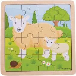 Bigjigs Sheep & Lamb 16 Pieces