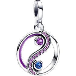 Pandora ME Balance Yin & Yang Medallion Charm - Silver/Purple/Blue