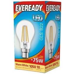 Eveready LED Filament GLS B22 1050LM BC 8.5W 27000K