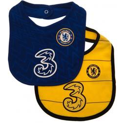 Baberos de bebé del Chelsea FC (Paquete de 2) Amarillo/Varios colores/Azul