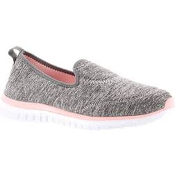 Focus Stroll Womens Trainers Grey/Pink