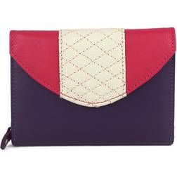 Eastern Counties Leather Tia Quilted Purse size Purple/Pink