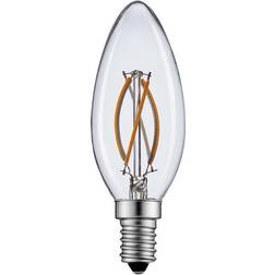 LED Line 2 Watt LED kertepære, E14 Kultråd buet
