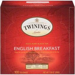 Twinings 100% Pure Black Tea English Breakfast -- 100 Tea