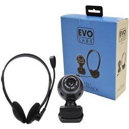 Evo Labs HC-01 Webcam and 3.5mm Headset Chatpack