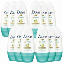 Dove Go Fresh Anti-Perspirant Cream Roll-On, Pear & Aloe Vera,6 Pack