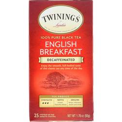 Twinings of Londonï¿½ Classic Decaffeinated English Breakfast Tea Bags, Carton Of