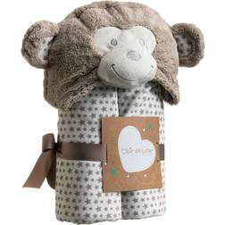 Clair De Lune Little Monkey Hooded Blanket