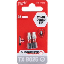 Milwaukee Shockwave Skruvbits 2-pack TX BO25X25 mm