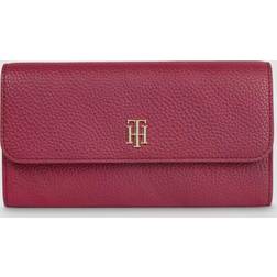 Tommy Hilfiger Monogram Faux Leather Flap Over Purse, Royal Berry