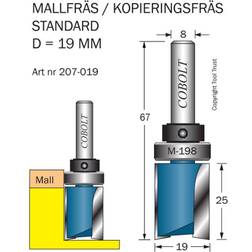 Cobolt 207-019 Mallfräs med styrlager