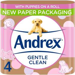 Andrex Gentle Clean Toilet Rolls 4-pack