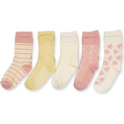 Minymo Socken 5er Pack - Ash Rose