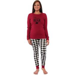 Touched By Nature Unisex Holiday Pajamas, Moose Women, Women