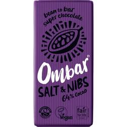 Ombar Choklad Salt & Kakaonibs 70 g