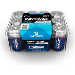 Rayovac High Energy Premium Alkaline Battery,C, 12/Pack