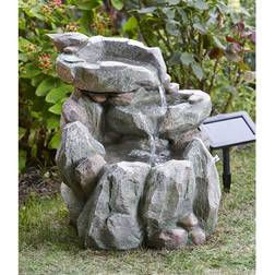 Smart Garden Products Rock Fall Water Feature Garden Smart Solar Fountain