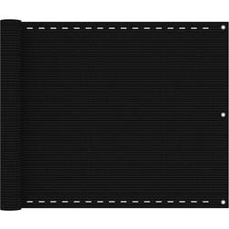 vidaXL altanafskærmning 75x400 HDPE sort