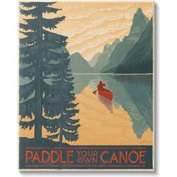 Stupell Industries Paddle Your Own Canoe Wall Decor