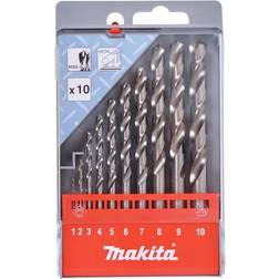 Makita Metalborsæt HSS-G; 1-10 mm; 10 stk