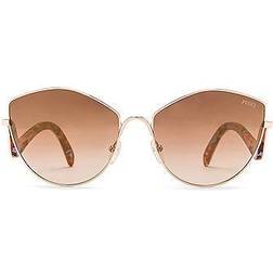 Emilio Pucci Damens Solglasögon - Roséguld Fjäril
